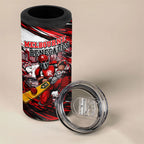 Personalised Melbourne Renegades Cricket Fan Pride 4 in 1 Can Cooler Tumbler Dynamic Cricket Graphic Art With Melbourne City Skyline