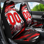 Personalised Melbourne Renegades Cricket Fan Pride Car Seat Cover Dynamic Cricket Graphic Art With Melbourne City Skyline