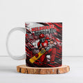 Personalised Melbourne Renegades Cricket Fan Pride Ceramic Mug Dynamic Cricket Graphic Art With Melbourne City Skyline