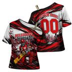 Personalised Melbourne Renegades Cricket Fan Pride Cross Shoulder Shirt Dynamic Cricket Graphic Art With Melbourne City Skyline