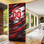 Personalised Melbourne Renegades Cricket Fan Pride Door Cover Dynamic Cricket Graphic Art With Melbourne City Skyline