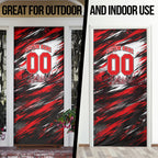 Personalised Melbourne Renegades Cricket Fan Pride Door Cover Dynamic Cricket Graphic Art With Melbourne City Skyline