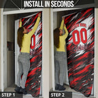 Personalised Melbourne Renegades Cricket Fan Pride Door Cover Dynamic Cricket Graphic Art With Melbourne City Skyline