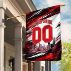 Personalised Melbourne Renegades Cricket Fan Pride Garden Flag Dynamic Cricket Graphic Art With Melbourne City Skyline