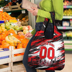 Personalised Melbourne Renegades Cricket Fan Pride Grocery Bag Dynamic Cricket Graphic Art With Melbourne City Skyline