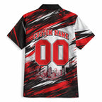 Personalised Melbourne Renegades Cricket Fan Pride Hawaiian Shirt Dynamic Cricket Graphic Art With Melbourne City Skyline