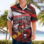 Personalised Melbourne Renegades Cricket Fan Pride Hawaiian Shirt Dynamic Cricket Graphic Art With Melbourne City Skyline