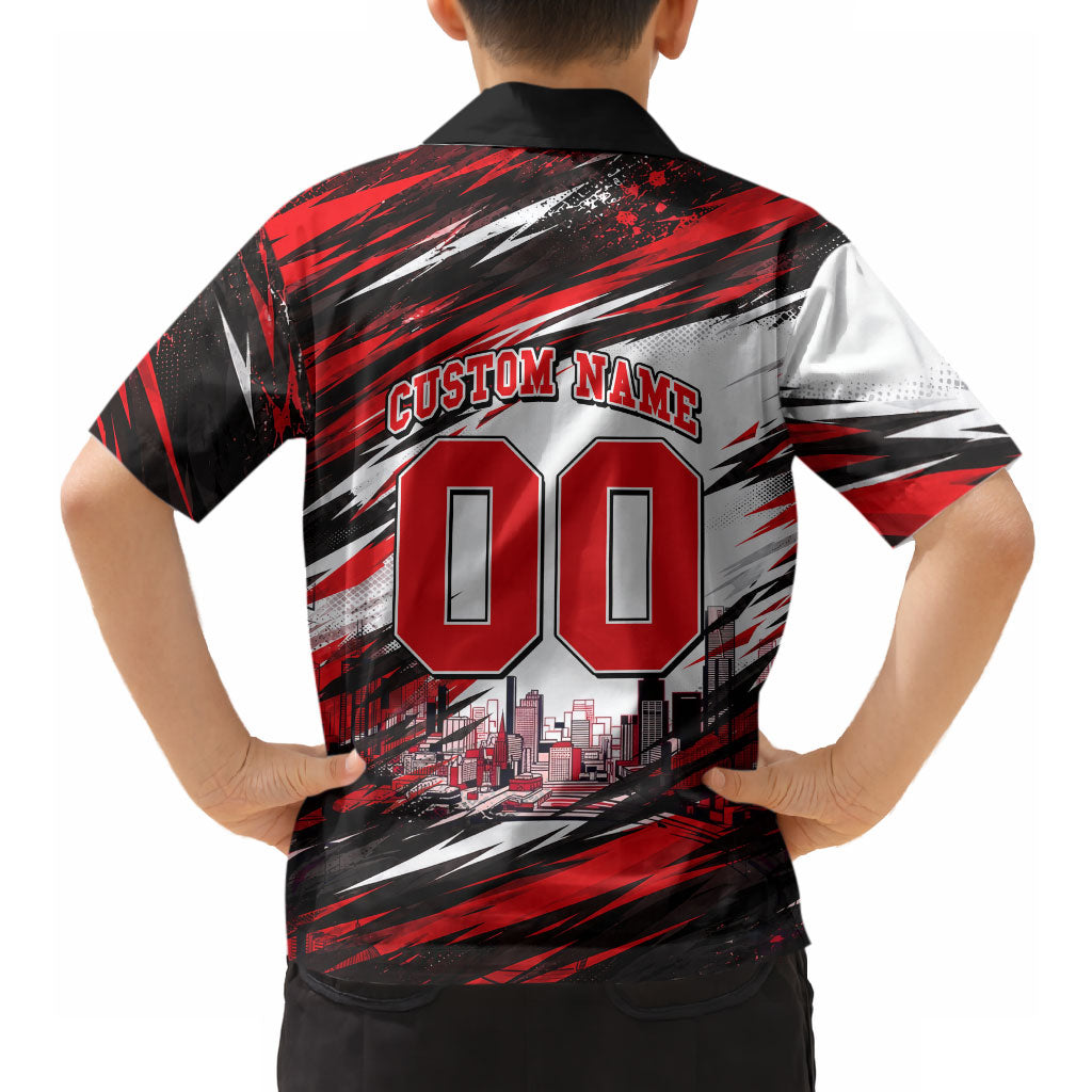 Personalised Melbourne Renegades Cricket Fan Pride Hawaiian Shirt Dynamic Cricket Graphic Art With Melbourne City Skyline