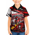 Personalised Melbourne Renegades Cricket Fan Pride Kid Hawaiian Shirt Dynamic Cricket Graphic Art With Melbourne City Skyline