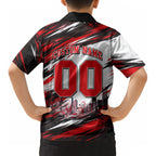 Personalised Melbourne Renegades Cricket Fan Pride Kid Hawaiian Shirt Dynamic Cricket Graphic Art With Melbourne City Skyline