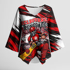 Personalised Melbourne Renegades Cricket Fan Pride Kimono Sleeve Blouse Dynamic Cricket Graphic Art With Melbourne City Skyline