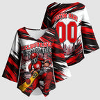 Personalised Melbourne Renegades Cricket Fan Pride Kimono Sleeve Blouse Dynamic Cricket Graphic Art With Melbourne City Skyline