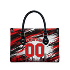 Personalised Melbourne Renegades Cricket Fan Pride Leather Bag Dynamic Cricket Graphic Art With Melbourne City Skyline