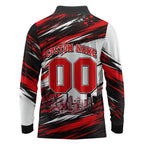 Personalised Melbourne Renegades Cricket Fan Pride Long Sleeve Polo Shirt Dynamic Cricket Graphic Art With Melbourne City Skyline