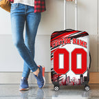 Personalised Melbourne Renegades Cricket Fan Pride Luggage Cover Dynamic Cricket Graphic Art With Melbourne City Skyline