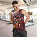Personalised Melbourne Renegades Cricket Fan Pride Men Tank Top Dynamic Cricket Graphic Art With Melbourne City Skyline