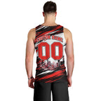 Personalised Melbourne Renegades Cricket Fan Pride Men Tank Top Dynamic Cricket Graphic Art With Melbourne City Skyline