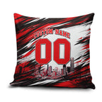 Personalised Melbourne Renegades Cricket Fan Pride Pillow Cover Dynamic Cricket Graphic Art With Melbourne City Skyline