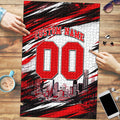 Personalised Melbourne Renegades Cricket Fan Pride Puzzle Dynamic Cricket Graphic Art With Melbourne City Skyline