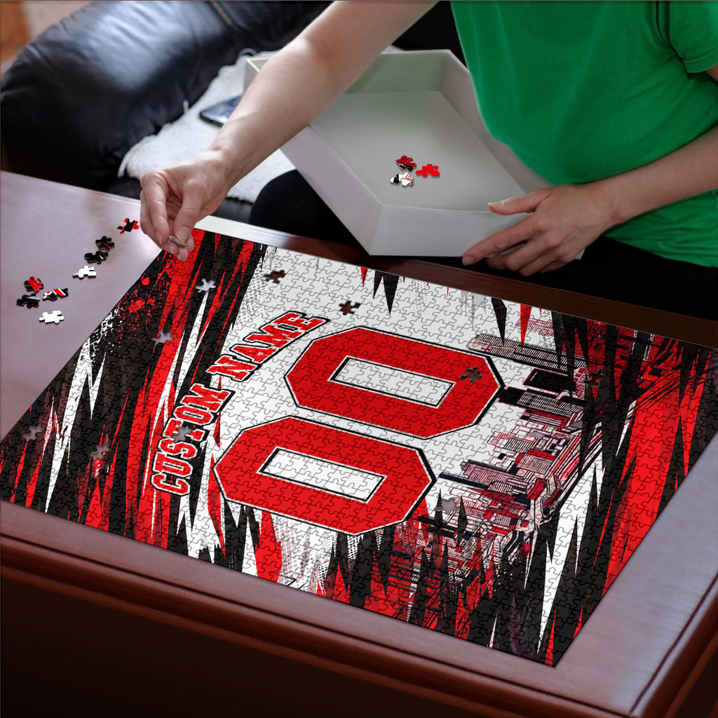 Personalised Melbourne Renegades Cricket Fan Pride Puzzle Dynamic Cricket Graphic Art With Melbourne City Skyline