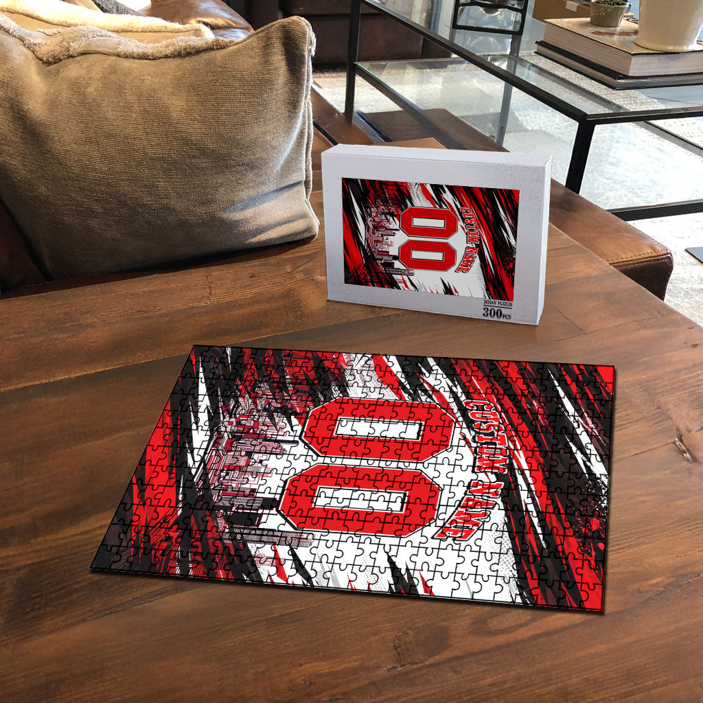 Personalised Melbourne Renegades Cricket Fan Pride Puzzle Dynamic Cricket Graphic Art With Melbourne City Skyline