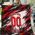 Personalised Melbourne Renegades Cricket Fan Pride Quilt Dynamic Cricket Graphic Art With Melbourne City Skyline