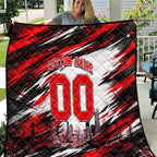 Personalised Melbourne Renegades Cricket Fan Pride Quilt Dynamic Cricket Graphic Art With Melbourne City Skyline