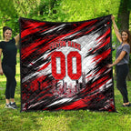 Personalised Melbourne Renegades Cricket Fan Pride Quilt Dynamic Cricket Graphic Art With Melbourne City Skyline