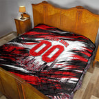 Personalised Melbourne Renegades Cricket Fan Pride Quilt Dynamic Cricket Graphic Art With Melbourne City Skyline