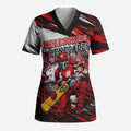 Personalised Melbourne Renegades Cricket Fan Pride Scrub Top Dynamic Cricket Graphic Art With Melbourne City Skyline