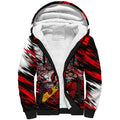 Personalised Melbourne Renegades Cricket Fan Pride Sherpa Hoodie Dynamic Cricket Graphic Art With Melbourne City Skyline