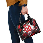 Personalised Melbourne Renegades Cricket Fan Pride Shoulder Handbag Dynamic Cricket Graphic Art With Melbourne City Skyline