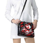 Personalised Melbourne Renegades Cricket Fan Pride Shoulder Handbag Dynamic Cricket Graphic Art With Melbourne City Skyline