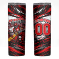 Personalised Melbourne Renegades Cricket Fan Pride Skinny Tumbler Dynamic Cricket Graphic Art With Melbourne City Skyline