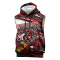 Personalised Melbourne Renegades Cricket Fan Pride Sleeveless Hoodie Dynamic Cricket Graphic Art With Melbourne City Skyline