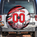 Personalised Melbourne Renegades Cricket Fan Pride Spare Tire Cover Dynamic Cricket Graphic Art With Melbourne City Skyline