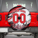 Personalised Melbourne Renegades Cricket Fan Pride Spare Tire Cover Dynamic Cricket Graphic Art With Melbourne City Skyline