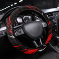 Melbourne Renegades Cricket Fan Pride Steering Wheel Cover Dynamic Cricket Graphic Art With Melbourne City Skyline