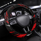 Melbourne Renegades Cricket Fan Pride Steering Wheel Cover Dynamic Cricket Graphic Art With Melbourne City Skyline