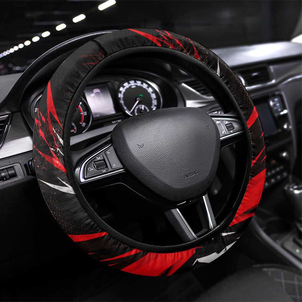 Melbourne Renegades Cricket Fan Pride Steering Wheel Cover Dynamic Cricket Graphic Art With Melbourne City Skyline