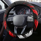 Melbourne Renegades Cricket Fan Pride Steering Wheel Cover Dynamic Cricket Graphic Art With Melbourne City Skyline