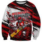 Personalised Melbourne Renegades Cricket Fan Pride Sweatshirt Dynamic Cricket Graphic Art With Melbourne City Skyline