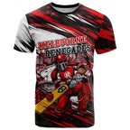 Personalised Melbourne Renegades Cricket Fan Pride T Shirt Dynamic Cricket Graphic Art With Melbourne City Skyline