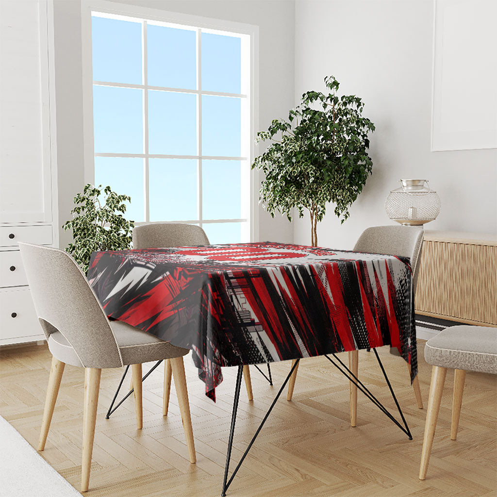 Personalised Melbourne Renegades Cricket Fan Pride Tablecloth Dynamic Cricket Graphic Art With Melbourne City Skyline