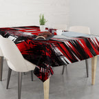 Personalised Melbourne Renegades Cricket Fan Pride Tablecloth Dynamic Cricket Graphic Art With Melbourne City Skyline