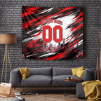 Personalised Melbourne Renegades Cricket Fan Pride Tapestry Dynamic Cricket Graphic Art With Melbourne City Skyline