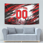 Personalised Melbourne Renegades Cricket Fan Pride Tapestry Dynamic Cricket Graphic Art With Melbourne City Skyline