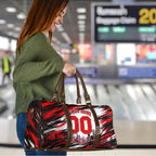 Personalised Melbourne Renegades Cricket Fan Pride Travel Bag Dynamic Cricket Graphic Art With Melbourne City Skyline
