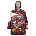 Personalised Melbourne Renegades Cricket Fan Pride Wearable Blanket Hoodie Dynamic Cricket Graphic Art With Melbourne City Skyline