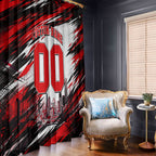 Personalised Melbourne Renegades Cricket Fan Pride Window Curtain Dynamic Cricket Graphic Art With Melbourne City Skyline